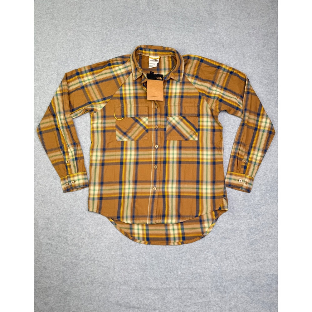 NWT The North Face Women's Set Up Camp Flannel Shirt Hiking Outdoor Size Small